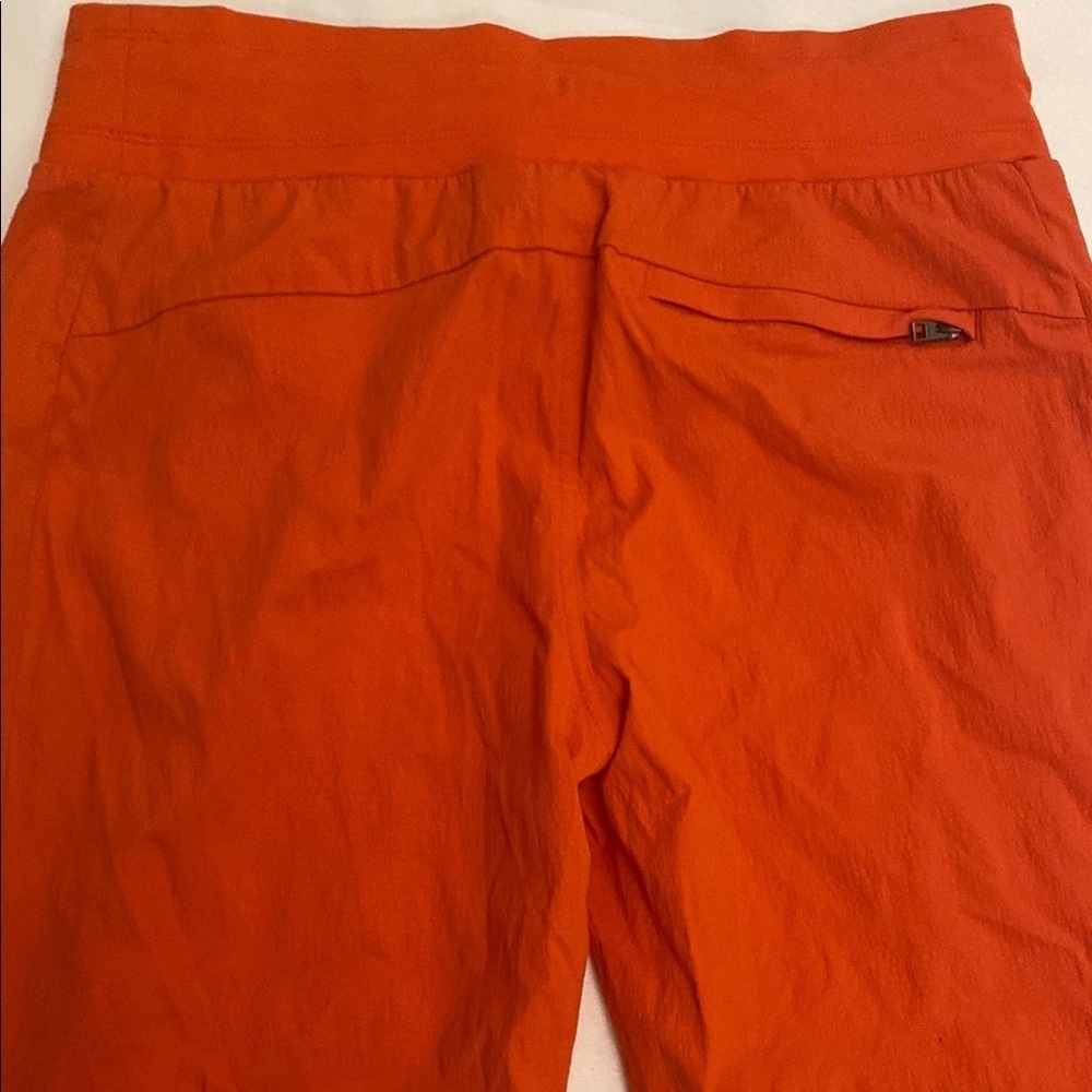 Athleta Trekkie North Jogger Mountain Neon Orange Zip Pocket Size 6 - Picture 5 of 14